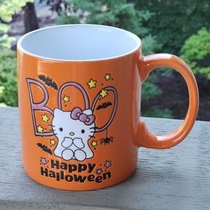Hello Kitty Ghost BOO Happy Halloween Mug with Bat's and Spider